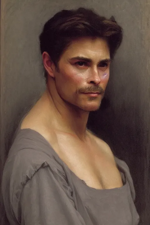 Prompt: portrait of Rob Lowe, bouguereau