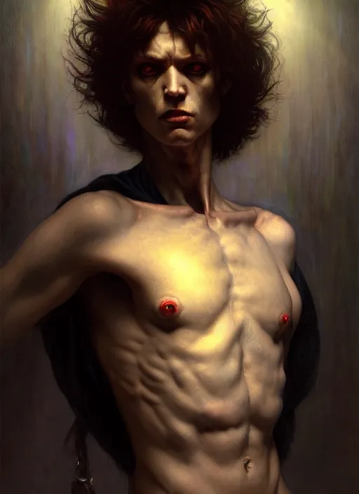 Image similar to male necromancer, full body, hyper realistic, extremely detailed, dnd character art portrait, dark fantasy art, intricate fantasy painting, dramatic lighting, vivid colors, by edgar maxence and caravaggio and michael whelan and delacroix.