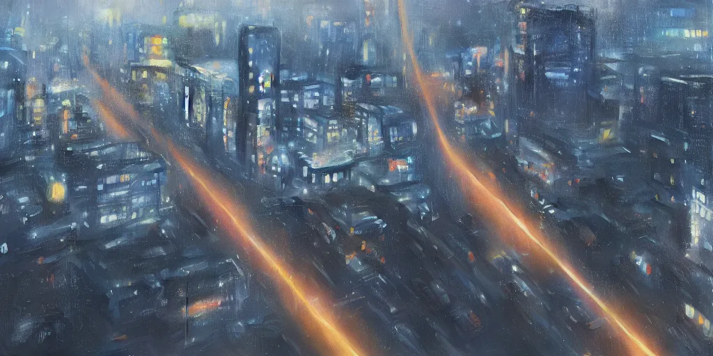 Prompt: Kaga City, cinematic lighting, detailed oil painting, hyperrealistic, 8k