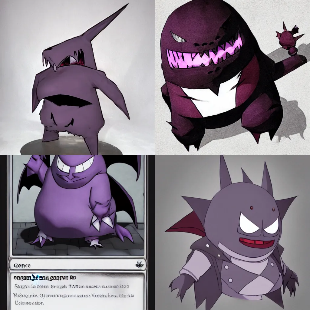 Prompt: Gengar by Yoko Taro