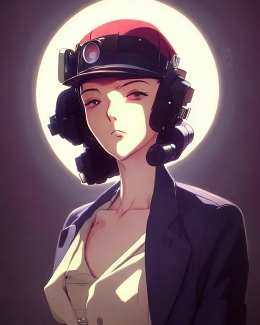 Image similar to portrait Anime 1940s Detective smoking Sharp fine face, pretty face, realistic shaded Perfect face, fine details. Anime. cyberpunk realistic shaded lighting by katsuhiro otomo ghost-in-the-shell, magali villeneuve, artgerm, rutkowski Jeremy Lipkin and Giuseppe Dangelico Pino and Michael Garmash and Rob Rey