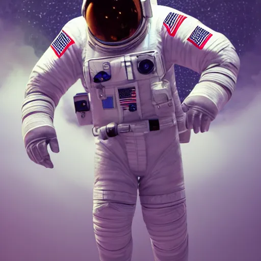 Prompt: full body portrait, astronaut octane render, 1 6 k