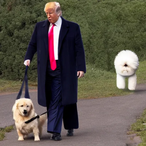 Prompt: donald trump as a dog