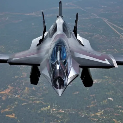 Image similar to photo of futuristic jet fighter