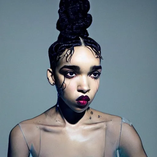 Image similar to fka twigs portrait by james jean and Jason Chan