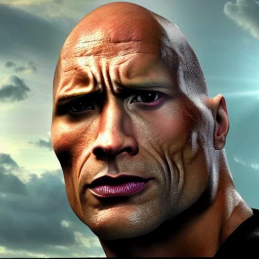 Image similar to dwayne the rock johnson as the terminator, ultra detailed, photorealistic