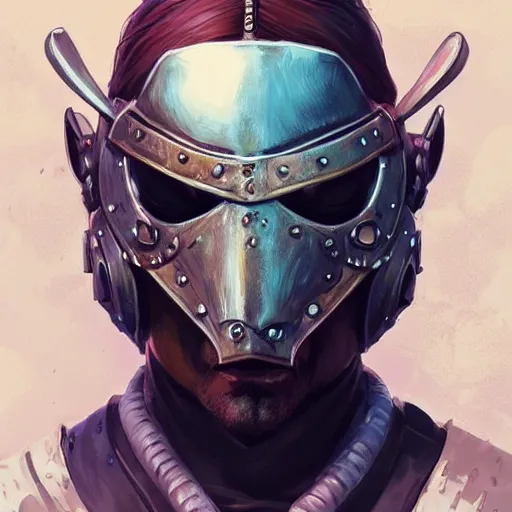 Image similar to cyberpunk viking helmet mask warrior goddess robot ninja fantasy, art gta 5 cover, official fanart behance hd artstation by jesper ejsing, by rhads, makoto shinkai and lois van baarle, ilya kuvshinov, ossdraws