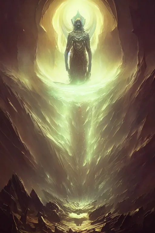 Image similar to great old one, eldritch god, deity, god, cosmic, nightmare, outer space, aliens, digital art, magic the gathering, mtg, by greg rutkowski, trending on artstation