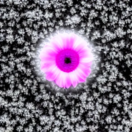 Prompt: a flower in infrared, channel swaped