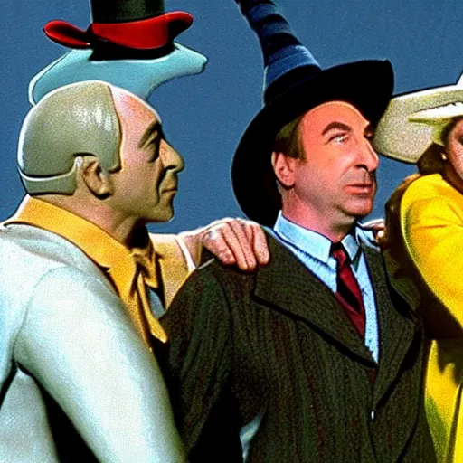 Image similar to A still of Saul Goodman in The Wizard of Oz