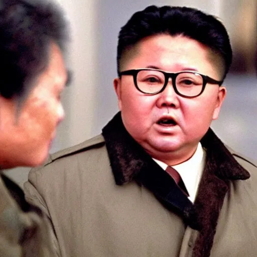 Image similar to a still of Kim Jong-il as John Rambo in Rambo First blood