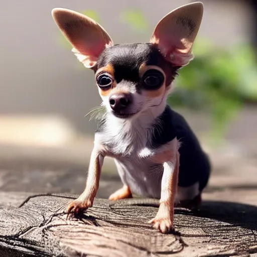 Image similar to photo of a hybrid between an ant and a chihuahua