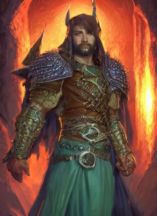 Image similar to middle eastern, ultra detailed fantasy, dndbeyond, bright, colourful, realistic, dnd character portrait, full body, pathfinder, pinterest, art by ralph horsley, dnd, rpg, lotr game design fanart by concept art, behance hd, artstation, deviantart, hdr render in unreal engine 5