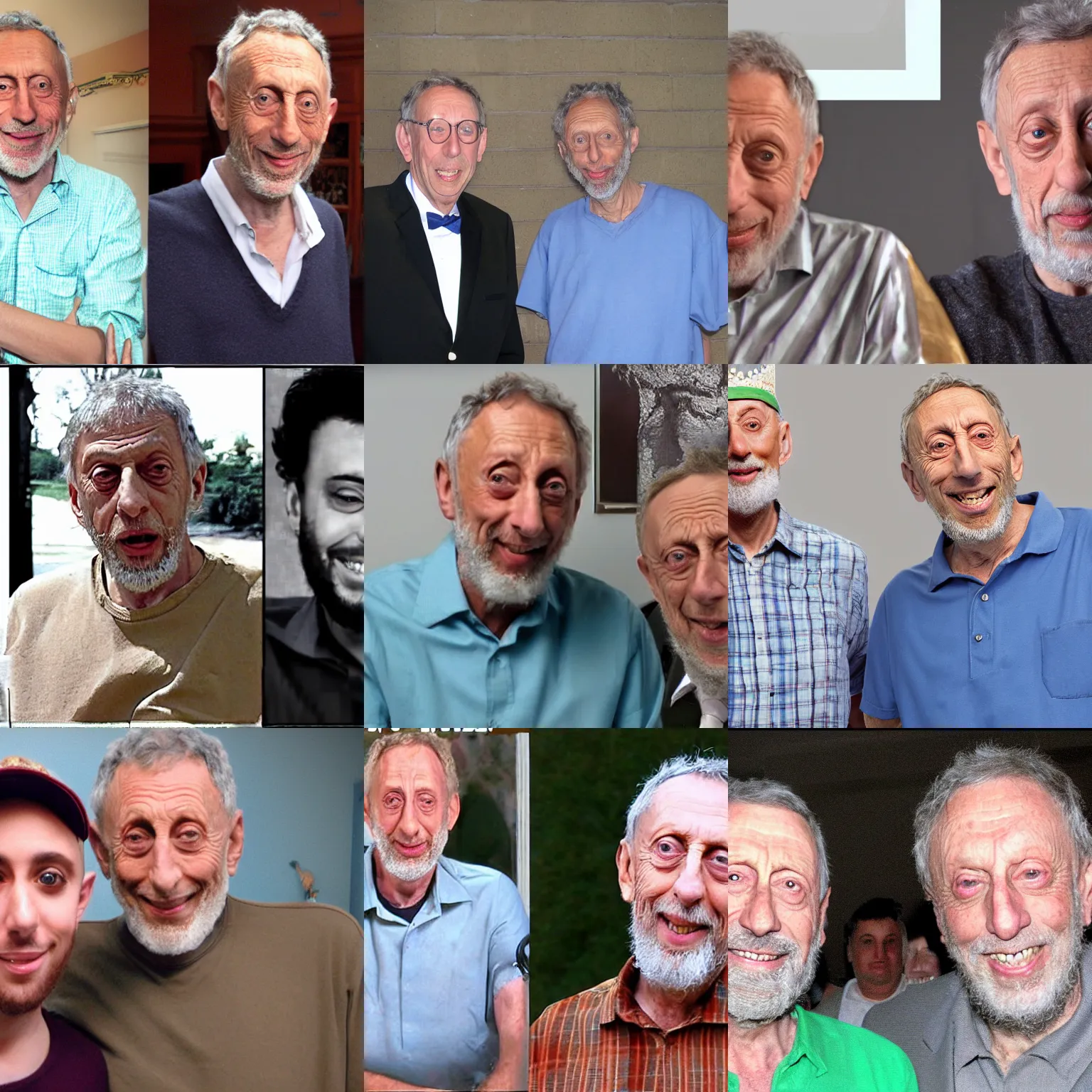 Prompt: king harkinian and michael rosen from ytp