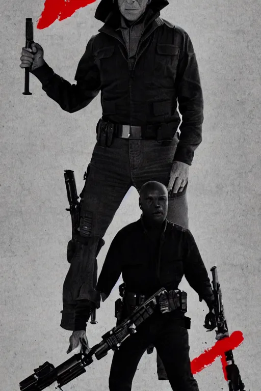Prompt: Joe Biden starring in Dark Brandon Rising a gritty action drama thriller, movie poster, in the style of a star-wars-poster