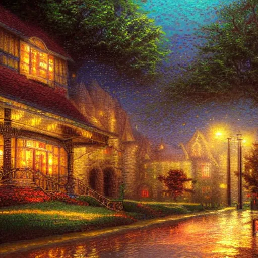 Prompt: ultradetailed digital painting of a crypto wallet by thomas kinkade