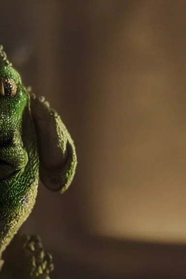 Prompt: very very intricate photorealistic photo of green yoshi in an episode of game of thrones, photo is in focus with detailed atmospheric lighting, award - winning details