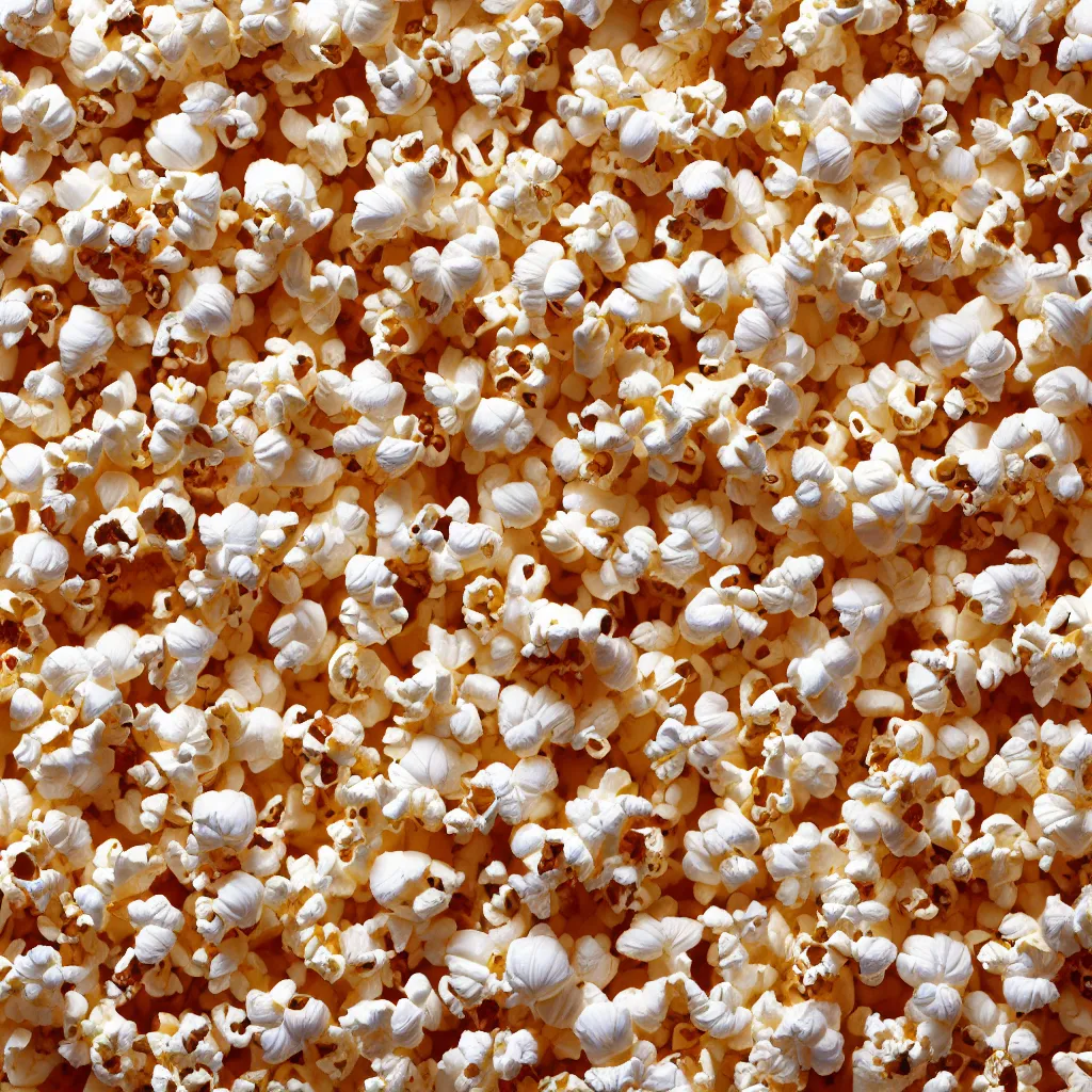 Image similar to seamless popcorn texture art, 4k