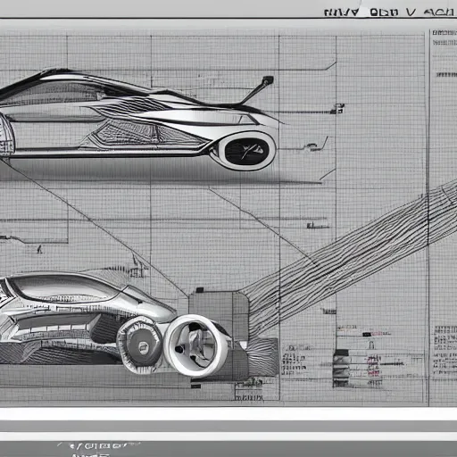 Image similar to schematic of Qadra V-tech, highly detailed, technical drawing, sharpie, lining, 8K