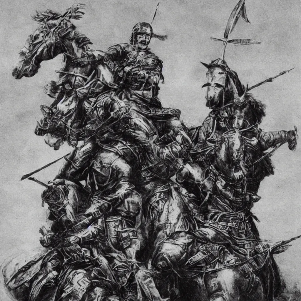 Prompt: william wallace on horse