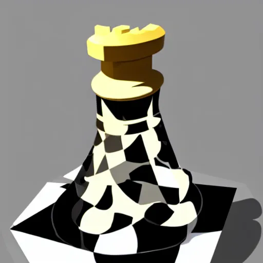 Image similar to a polygon mesh PNG of a chess piece