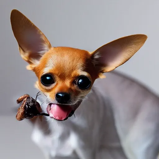 Image similar to photo of a hybrid between an ant and a chihuahua