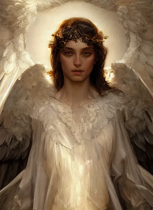 Image similar to digital _ painting _ of _ biblical angel _ by _ filipe _ pagliuso _ and _ justin _ gerard _ symmetric _ fantasy _ highly _ detailed _ realistic _ intricate _ port