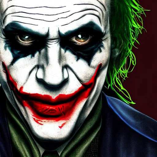 Image similar to The joker in Sons of anarchy very detail4K quality super realistic