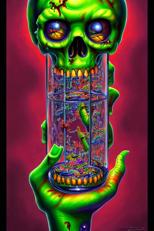 Prompt: a photorealistic painting of the transparent glass isometric nightmare zombie machine by johfra bosschart, lisa frank, dark fantasy art, high detail, trending on artstation