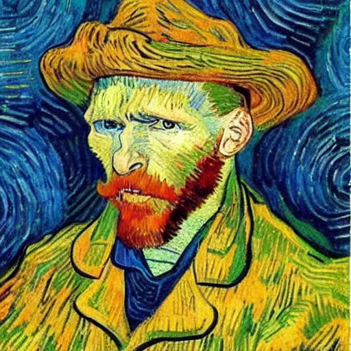 Image similar to hermeneutics professor by van gogh