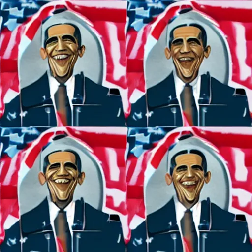 Prompt: inverted obama