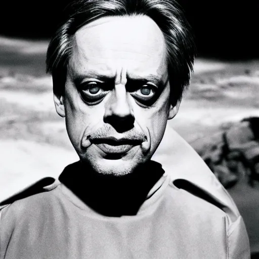 Image similar to photo of Steve buscemi as a sandworm from Dune, sharp lighting, high contrast