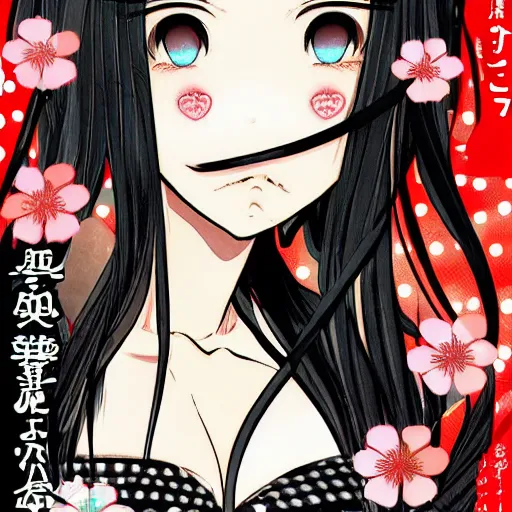 Image similar to Cute girl, by Adachi Mitsuru, touch style, H2 style, colored Japanese comic poster, rich details