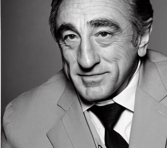 Prompt: a studio photograph of Robert DeNiro