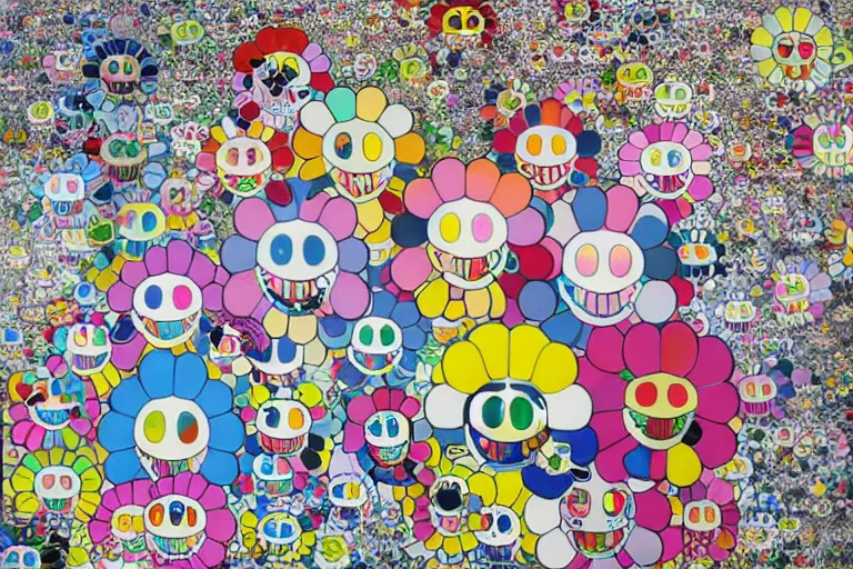 Image similar to artwork by takashi murakami