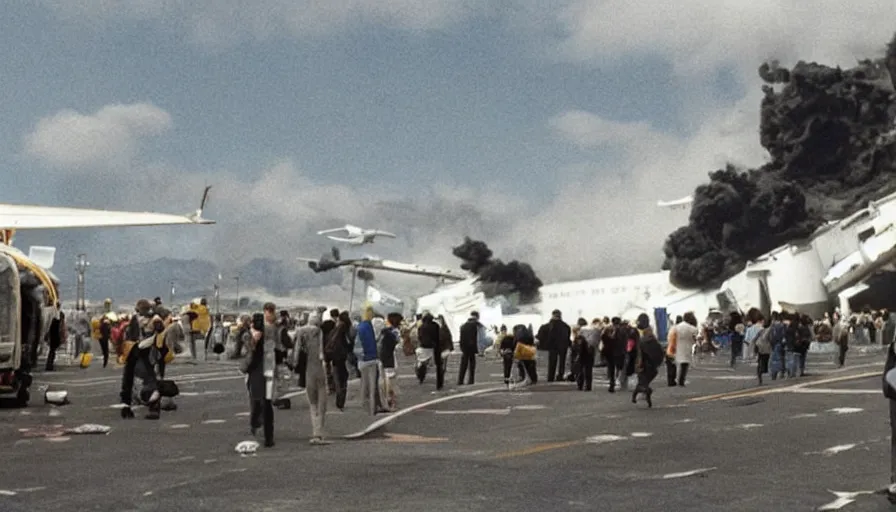 Image similar to big budget movie about the Tenerife airport disaster