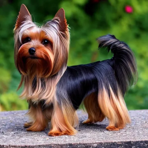 Prompt: a yorkshire terrier chocolate