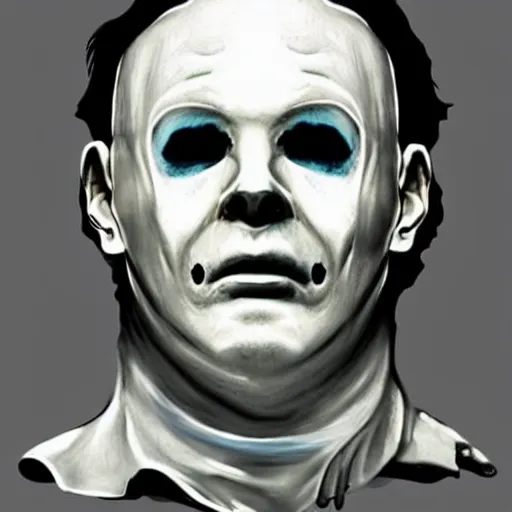 Image similar to michael myers under water