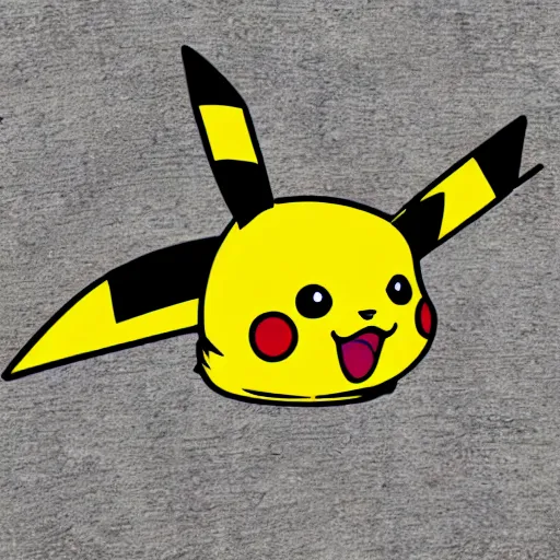 Image similar to a pikachu skeleton