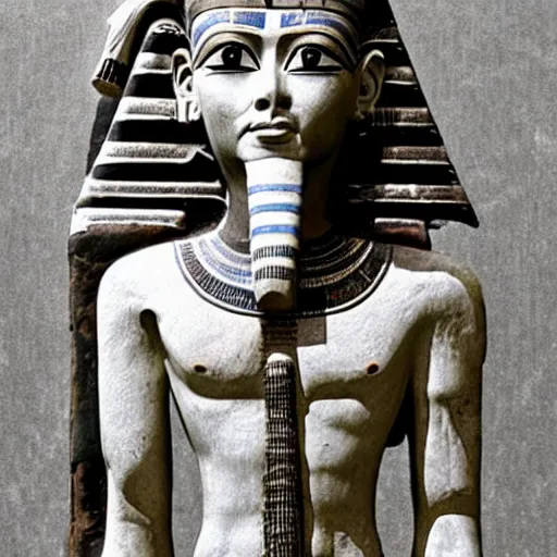Image similar to johnny depp as the ancient egyptian god osiris