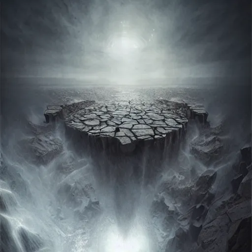 Image similar to michal karcz surrealism drawing of the beginning of time. , horror theme, detailed, elegant, intricate, 4k, Renaissance painting