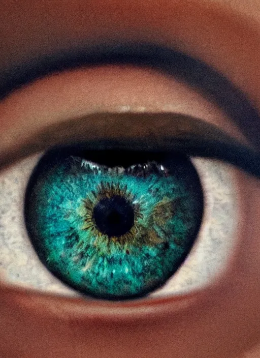 Image similar to portrait of a stunningly beautiful eye, multiplied