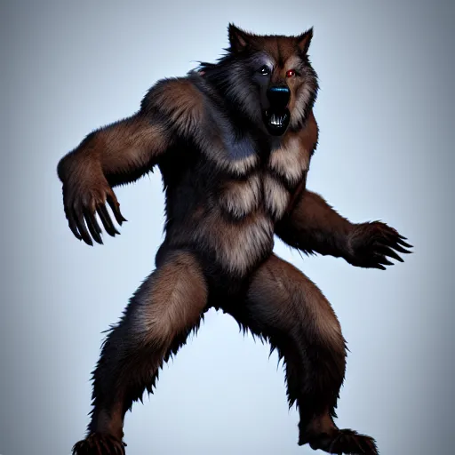 Image similar to cute handsome cuddly werewolf from van helsing unreal engine hyperreallistic render 8k character concept art masterpiece