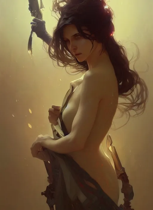 Image similar to the death of sibyl vane, digital painting, artstation, concept art, smooth, sharp focus, illustration, art by artgerm and greg rutkowski and alphonse mucha