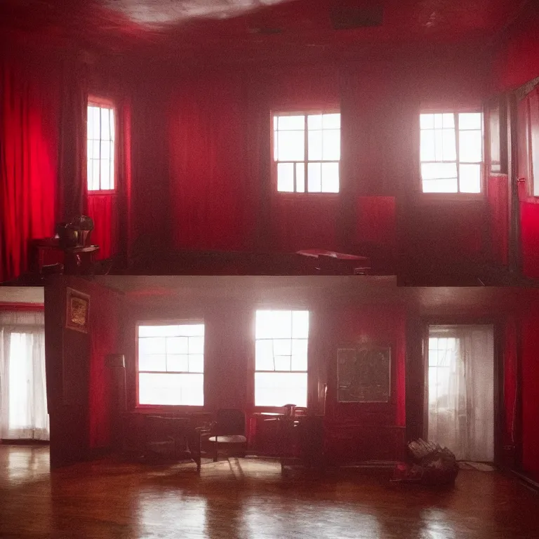 Prompt: The Red Room in Twin Peaks.