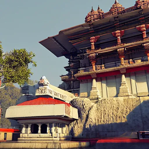 Prompt: kamakhya temple, guwahati ; unreal engine 5, octane render, nanite