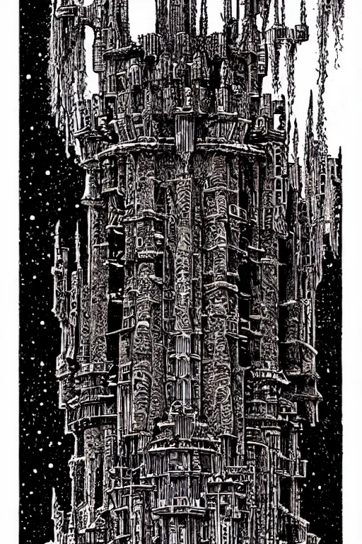 Image similar to castle by Philippe Druillet