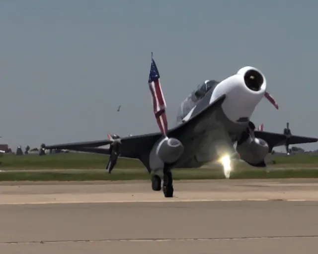 Image similar to A day at the airshow, jets flying overhead, sonic boom, video camera recording