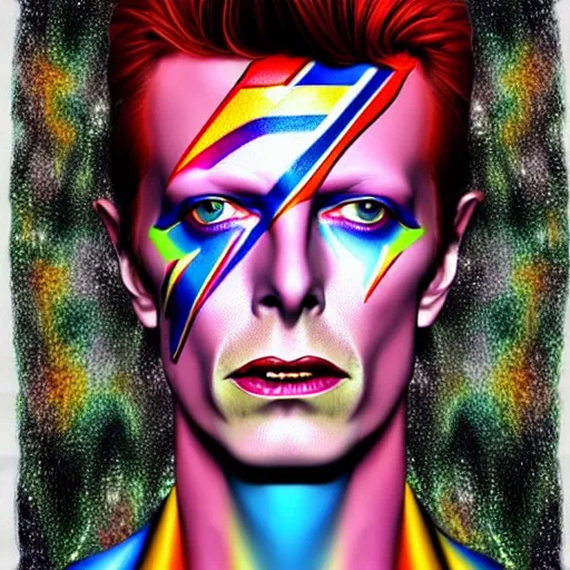 an extremely psychedelic portrait of david bowie, | Stable Diffusion ...