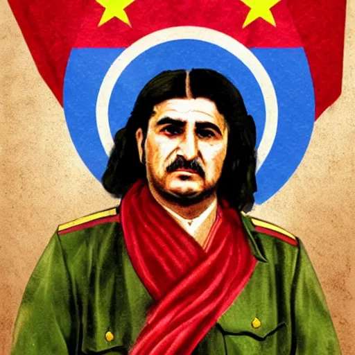 Prompt: kurdish communist leader